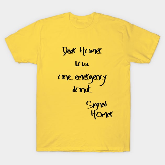 Emergency donut T-Shirt by PsychoDelicia